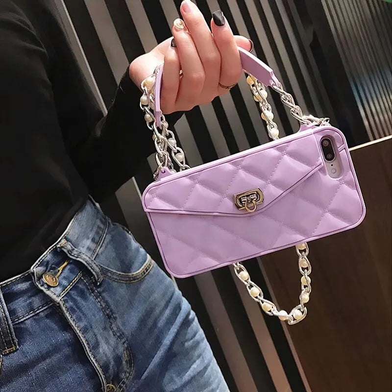accessories : RIZIA™ | Tas Telefoonhouder voor iPhone in Lila van Pantino