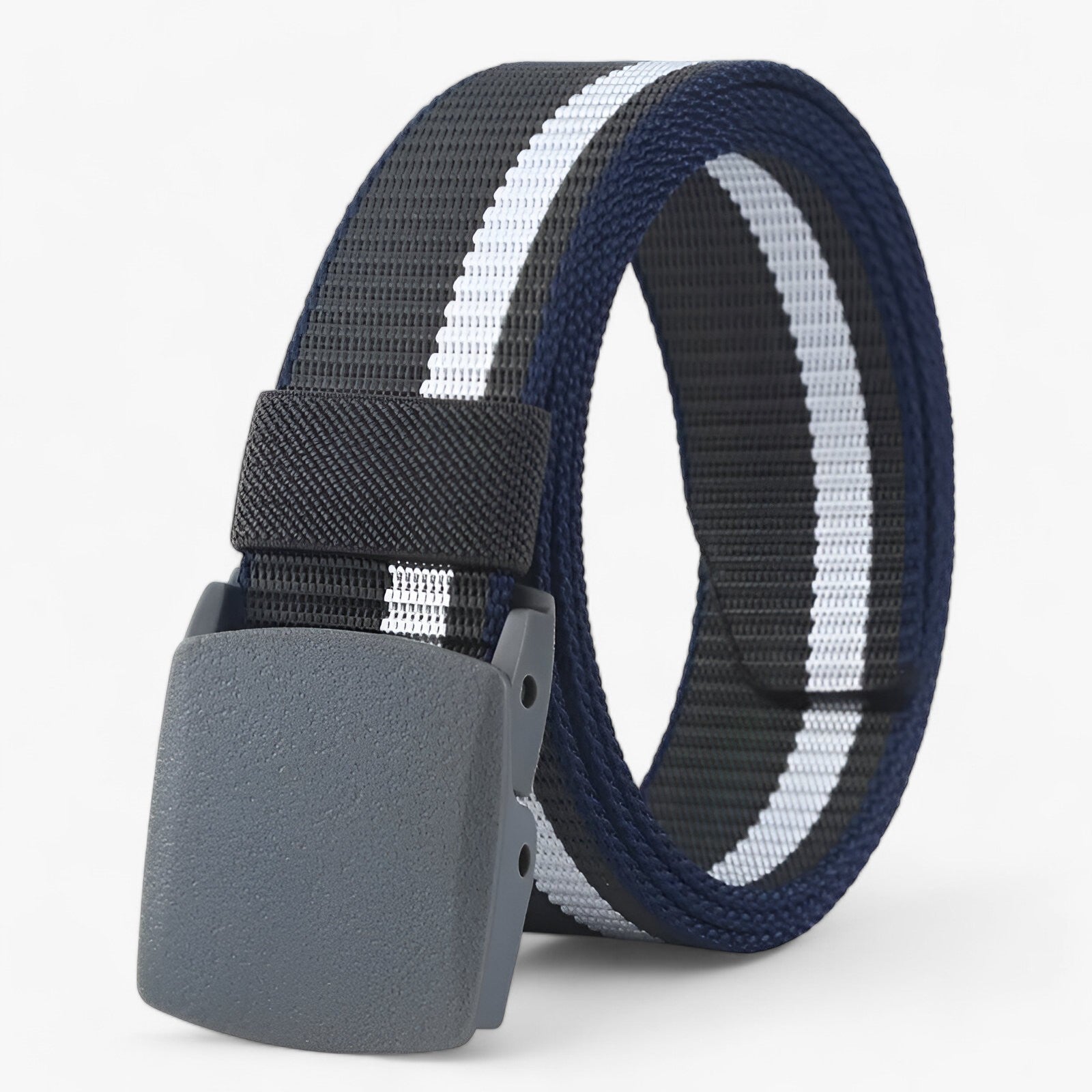 bags : Alex | Hybride Nylon Reisriem in Blauw zwart van Pantinoshop