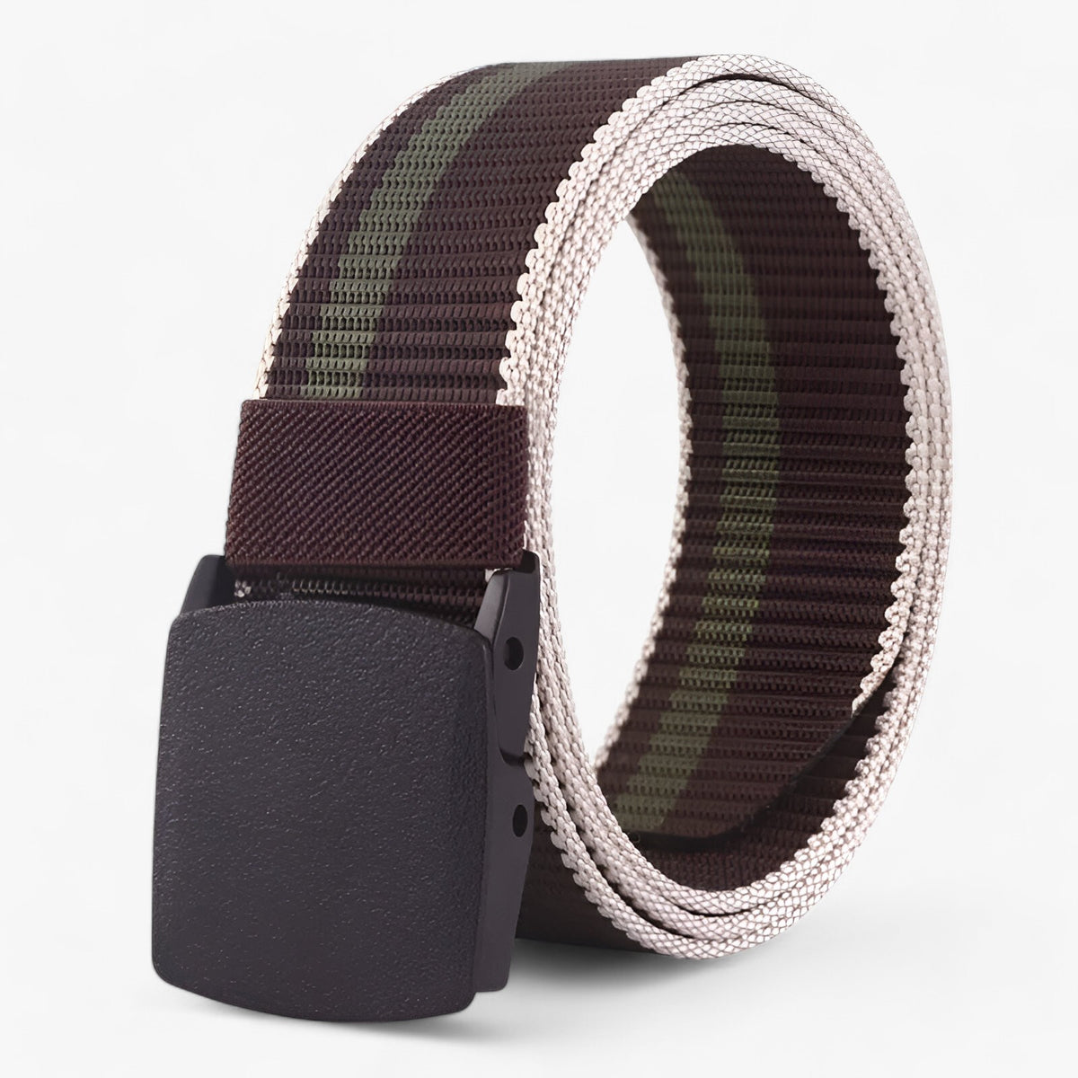 bags : Alex | Hybride Nylon Reisriem in Bruin van Pantinoshop