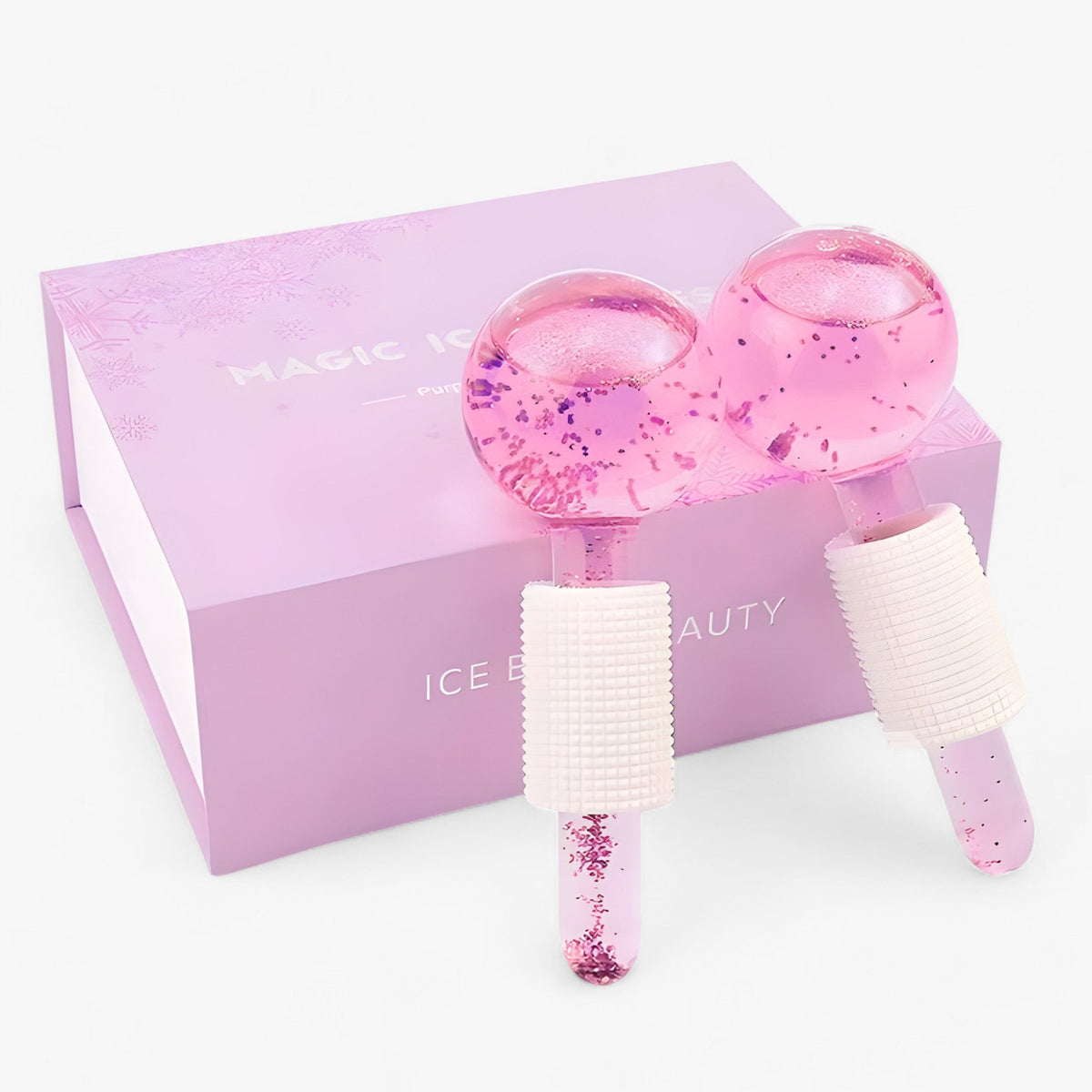 accessories : BeautyCool | Koelende Kristallen Ballen - Energetische Massage voor Gezicht & Ogen, 2st/Doos in NIEUWE ROZE SET van Pantinoshop
