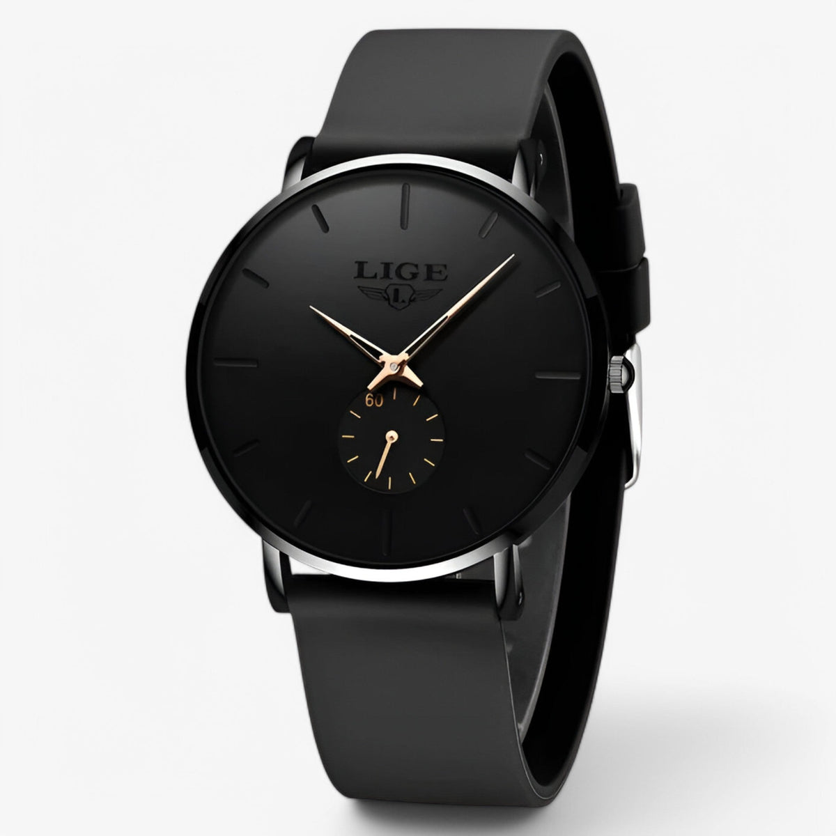 Tracy | Nieuw dameshorloge in roségoud - €25 : Tracy | Nieuw dameshorloge in roségoud in Zwarte roos van Pantinoshop