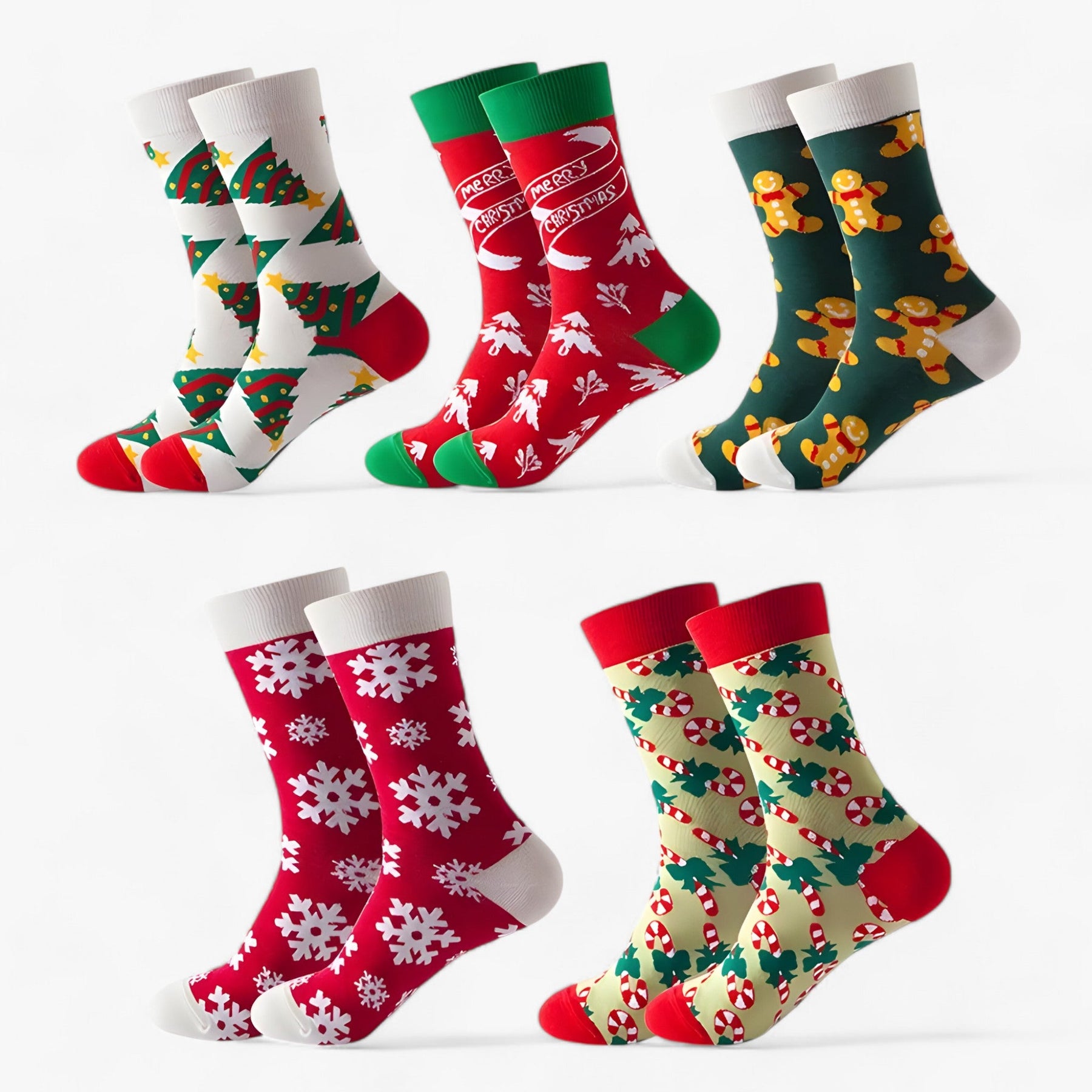 accessories : Tally | Cartoon Wintersokken voor Kerstmis - Comfortabele en leuke cadeaus voor meisjes in 1 37-44 van Pantino