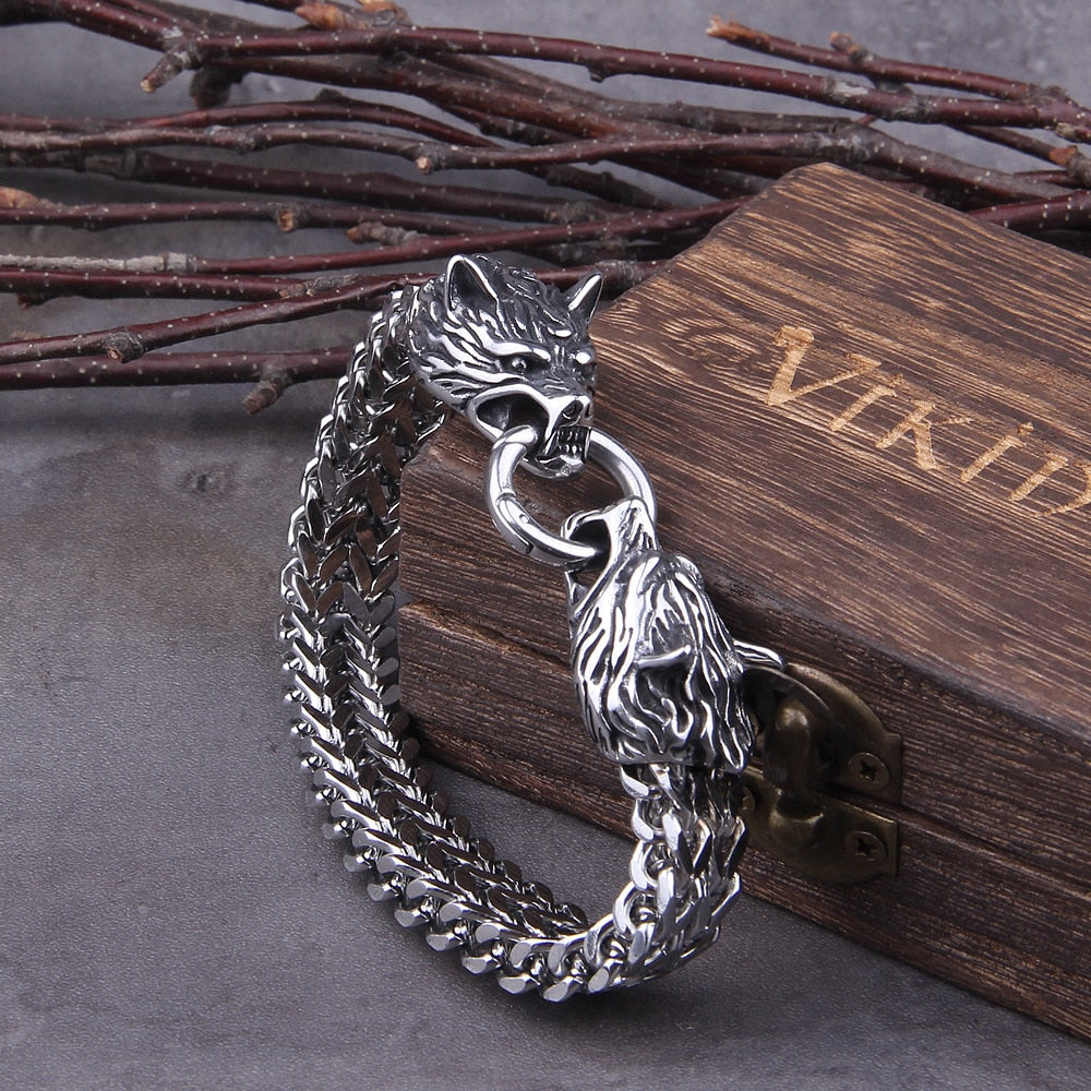 accessories : Fenrir Viking armband - (noordse mythologie) in 21cm van Pantino