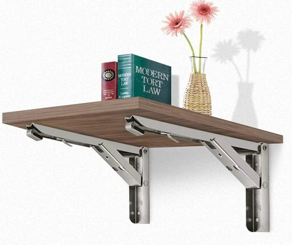 home & garden : Opvouwbare Muur Plank Beugel (2stuks) in 20 cm van Pantino