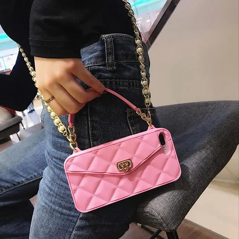 accessories : RIZIA™ | Tas Telefoonhouder voor iPhone in Roze van Pantino
