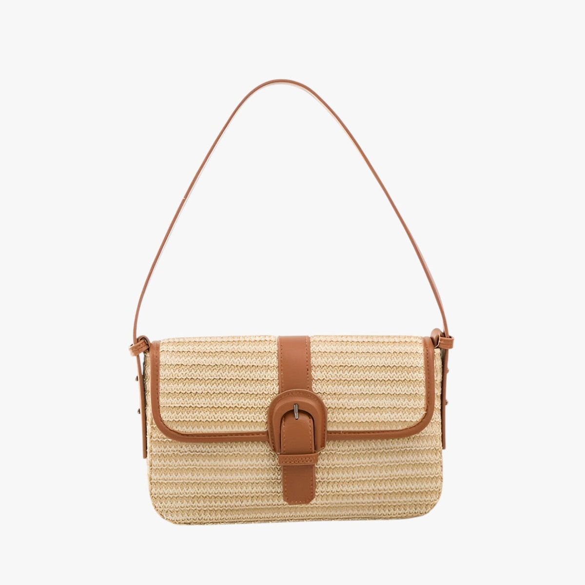 Amelie | Luxe van handgemaakt rieten strandtas- €25 : Amelie | Luxe van handgemaakt rieten strandtas in Bruin van Pantinoshop