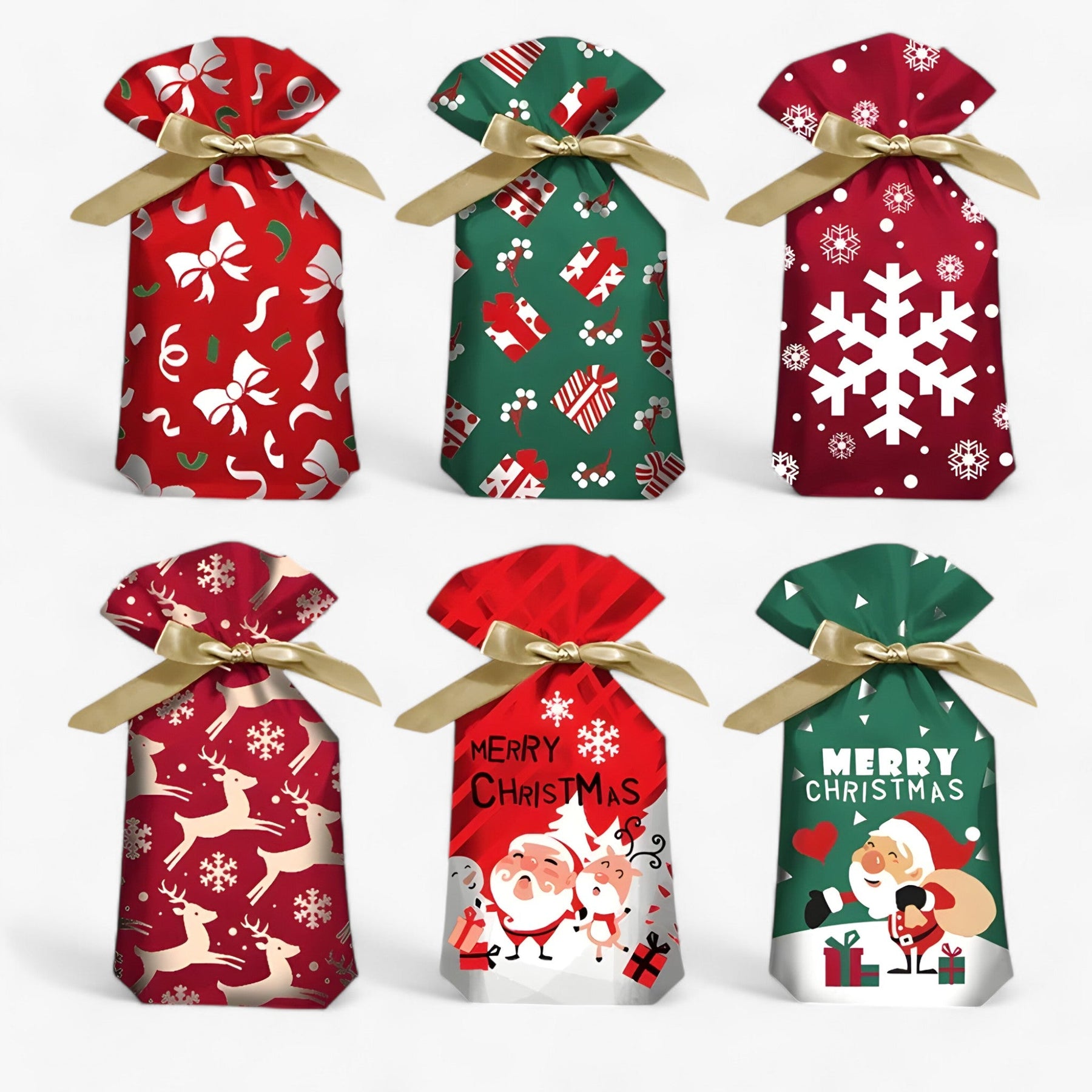 accessories : Vader Kerstman | Kerst Snoepzak - Ideale Oplossing voor het Inpakken van Cadeaus in van Pantinoshop