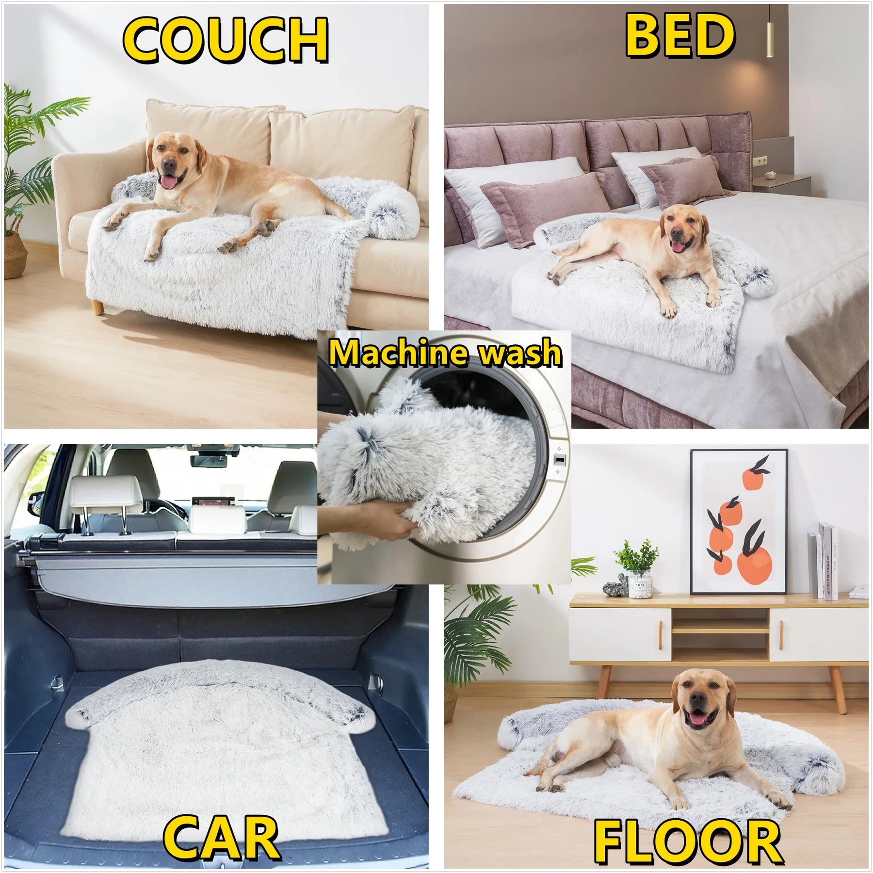 pets : Quishy - Wasbaar Huisdier Sofa Pluche Deken in van Pantino
