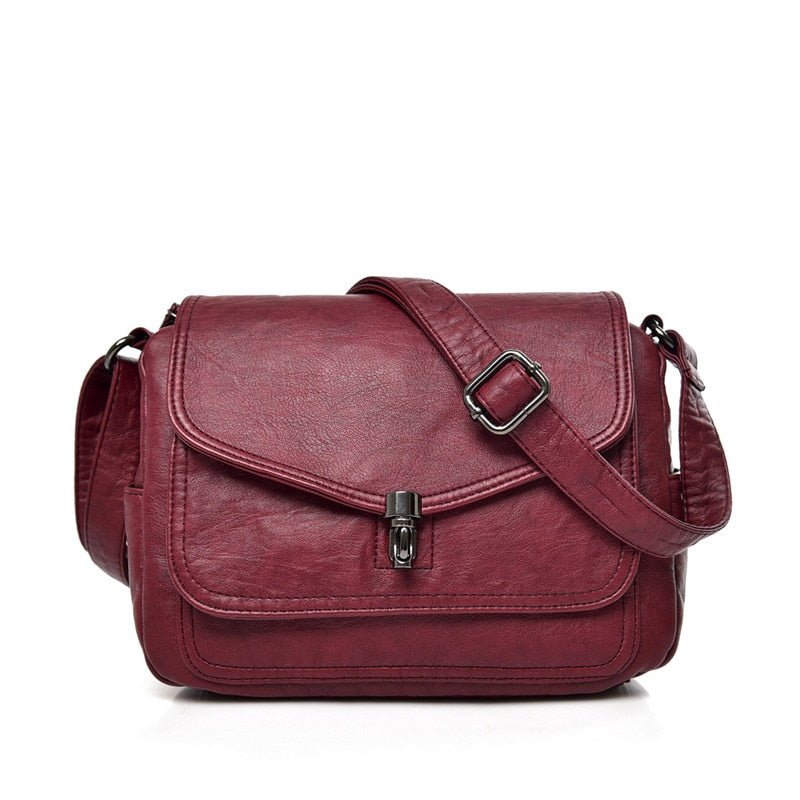 bags : The Carolina Crossbody Bag in Retro Bordeauxrood van Pantino
