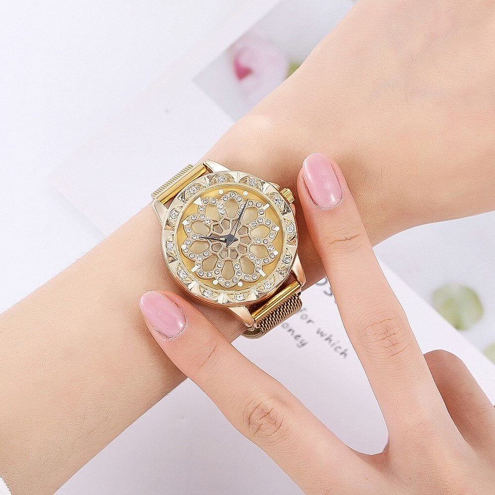 watches : Flower Watch Bloem Horloge in van Pantino