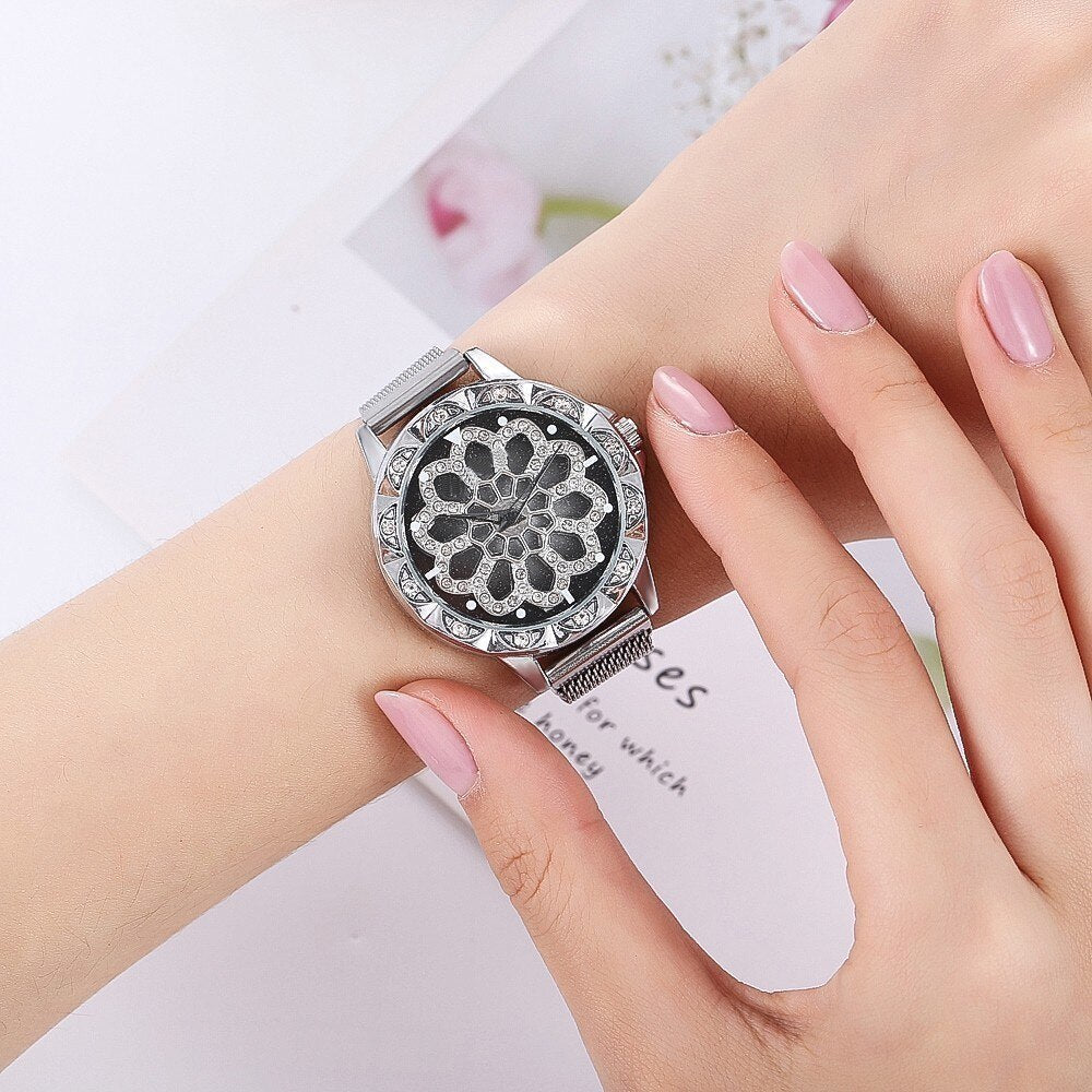 watches : Flower Watch Bloem Horloge in van Pantino