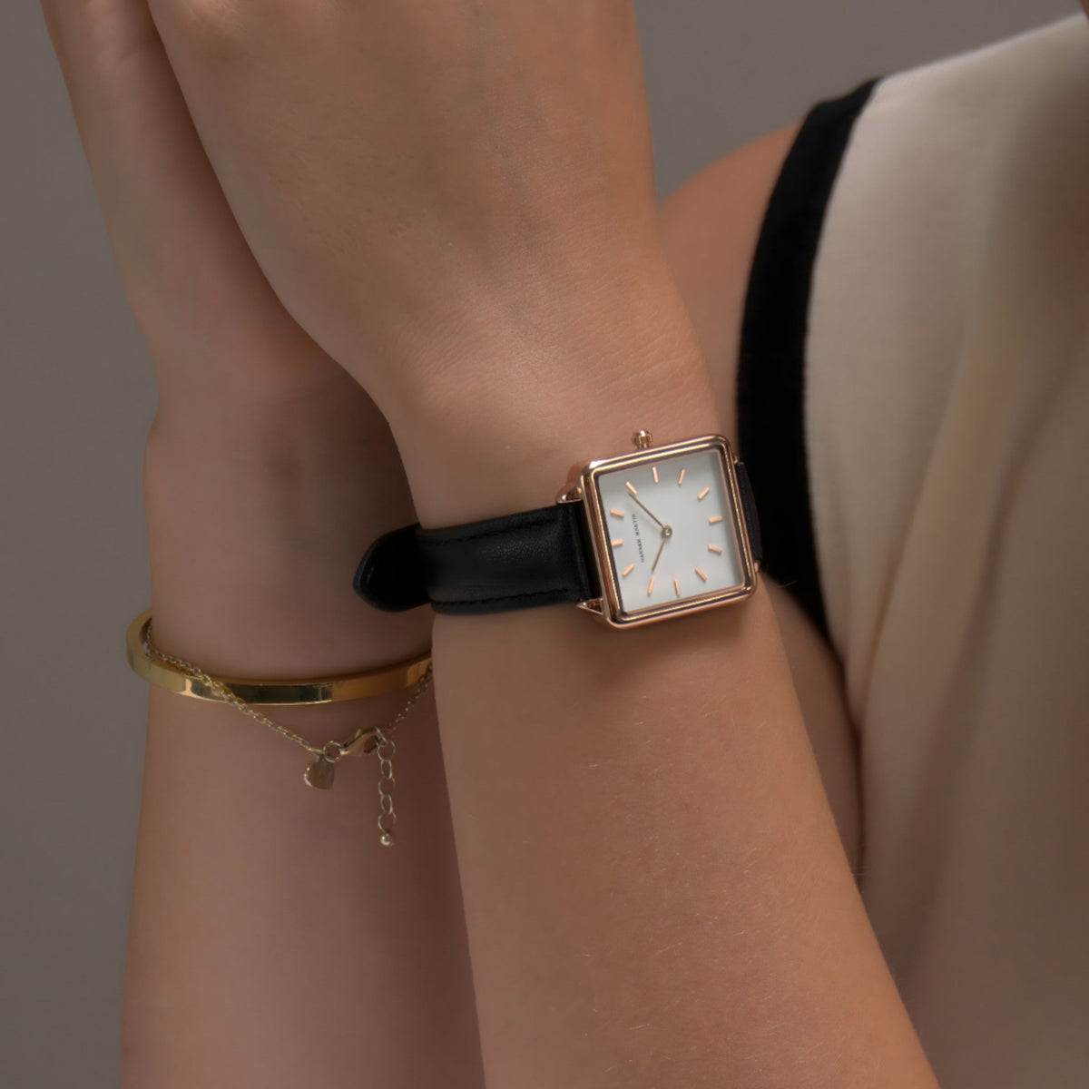 watches : Elsie | dameshorloge - Verfijnd vierkant ontwerp in van Pantinoshop