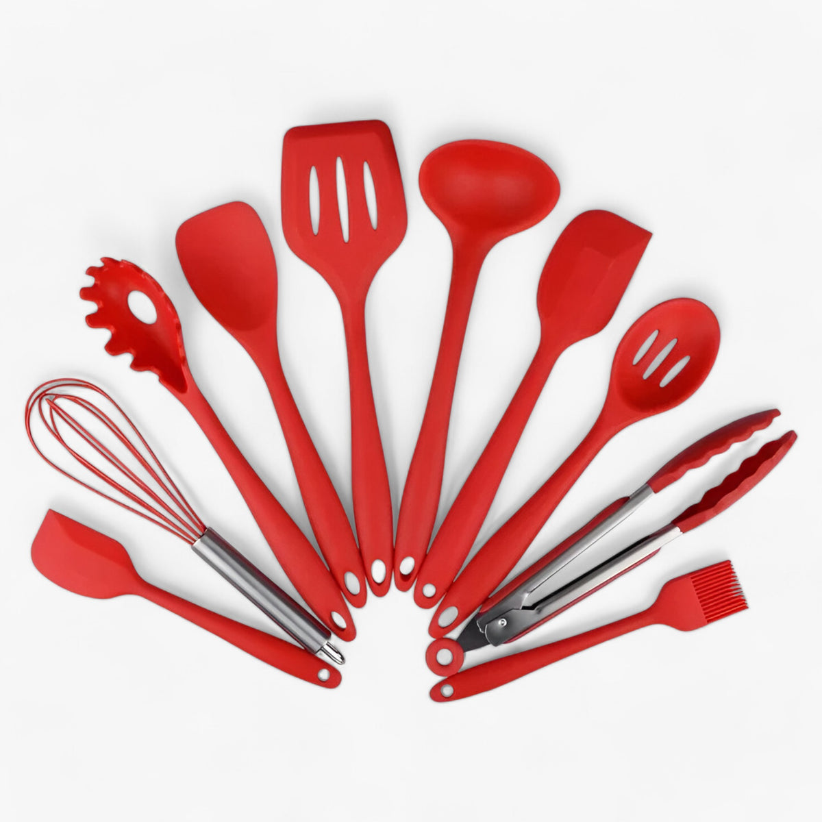 home & garden : 10-delige antiaanbakset | Duurzaam & Ideaal om probleemloos te koken in Rood van Pantinoshop