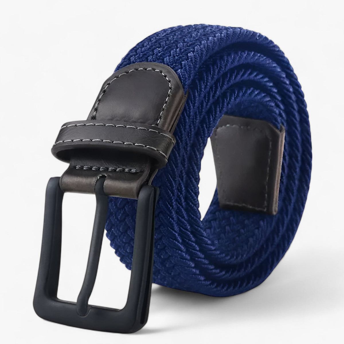 men's fashion : Dane| canvas riem - elegant en comfortabel voor elke outfit in blauw van Pantino