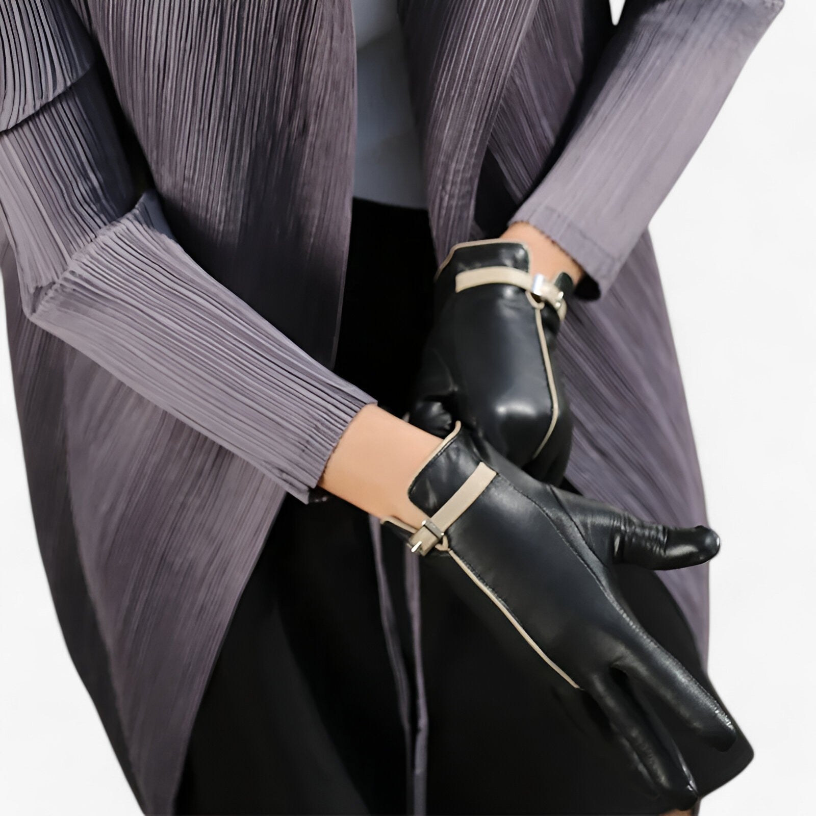 accessories : Jamaica | Trendy Leren Handschoenen voor Vrouwen - Stijlvol & Warm in zwart van Pantino