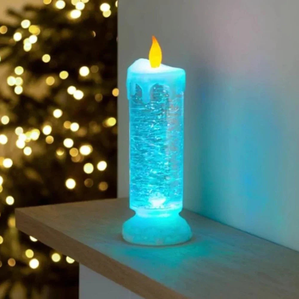 home & garden : Kleur veranderende LED Water Kaars met Glitter in van Pantino