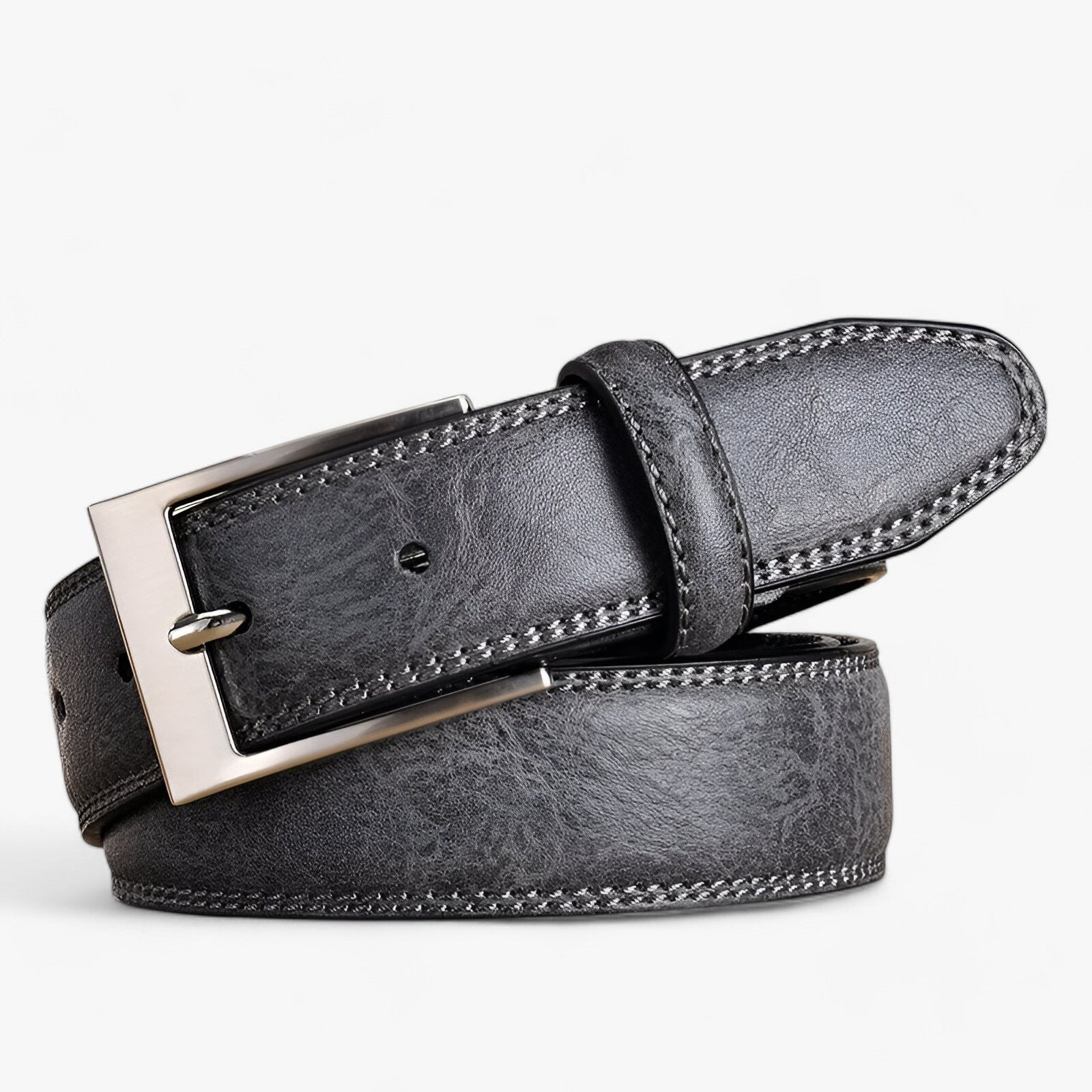 men's fashion : Nash | Stijlvolle Bruine Jeansriem in Grijs van Pantinoshop
