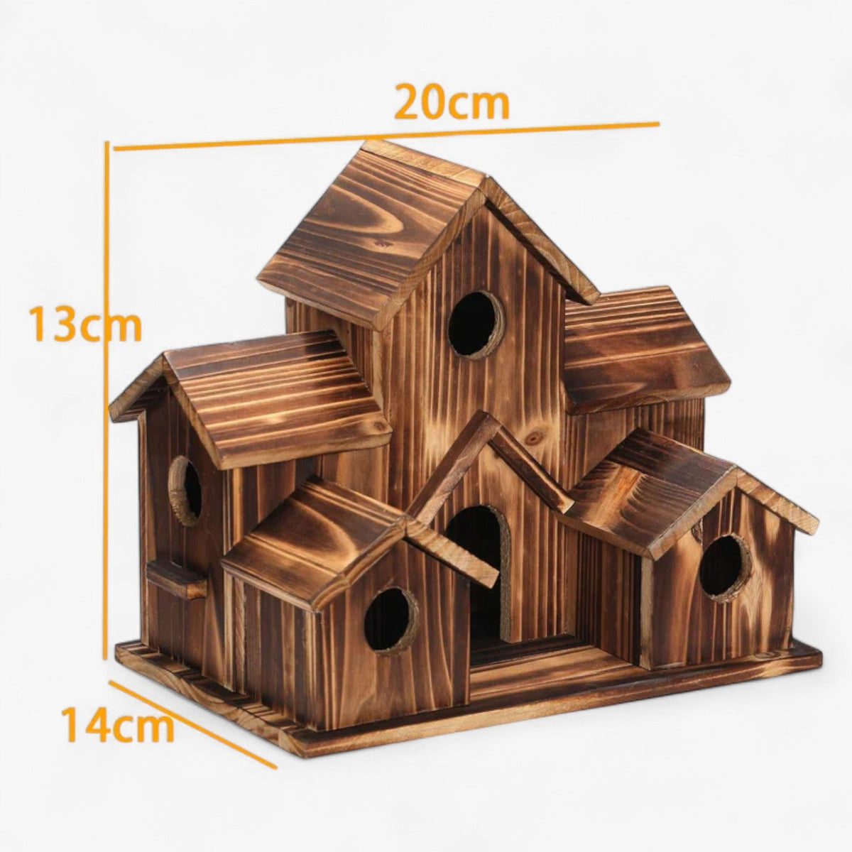 Birdhouse : Handgemaakt vogelhuisje met 6 gaten in van Pantino