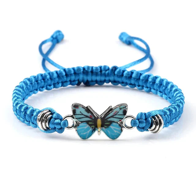 accessories : Liefdevolle Vlinder Armband in Donkerblauw van Pantino