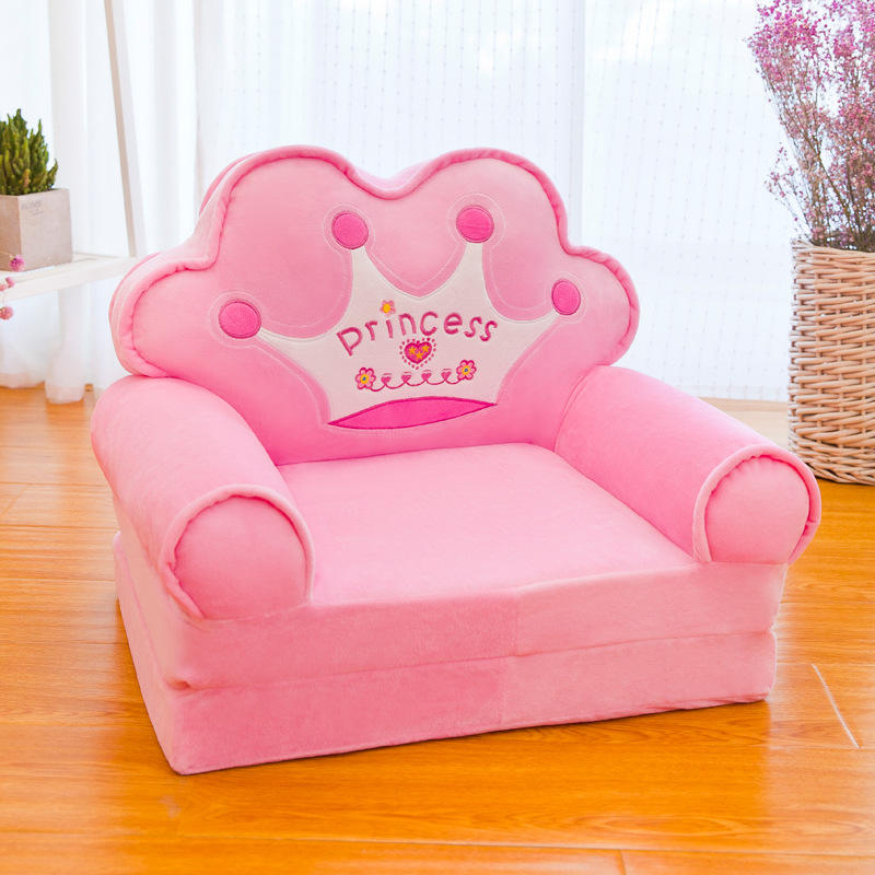 home & garden : FoldSofa | Schattige opklapbare bank voor kinderen in Roze kroon van Pantino