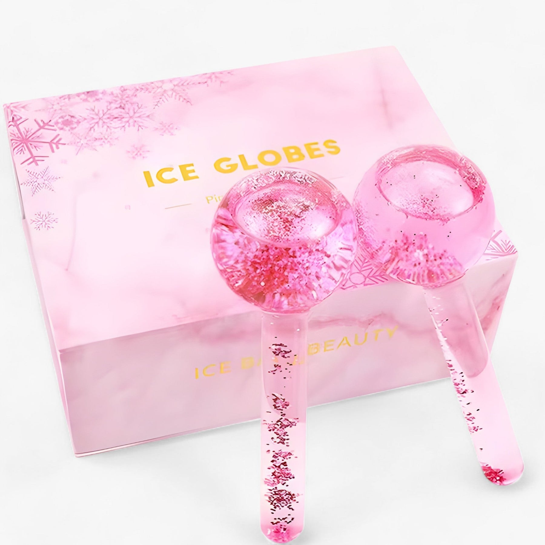 accessories : BeautyCool | Koelende Kristallen Ballen - Energetische Massage voor Gezicht & Ogen, 2st/Doos in ROZE SET van Pantinoshop