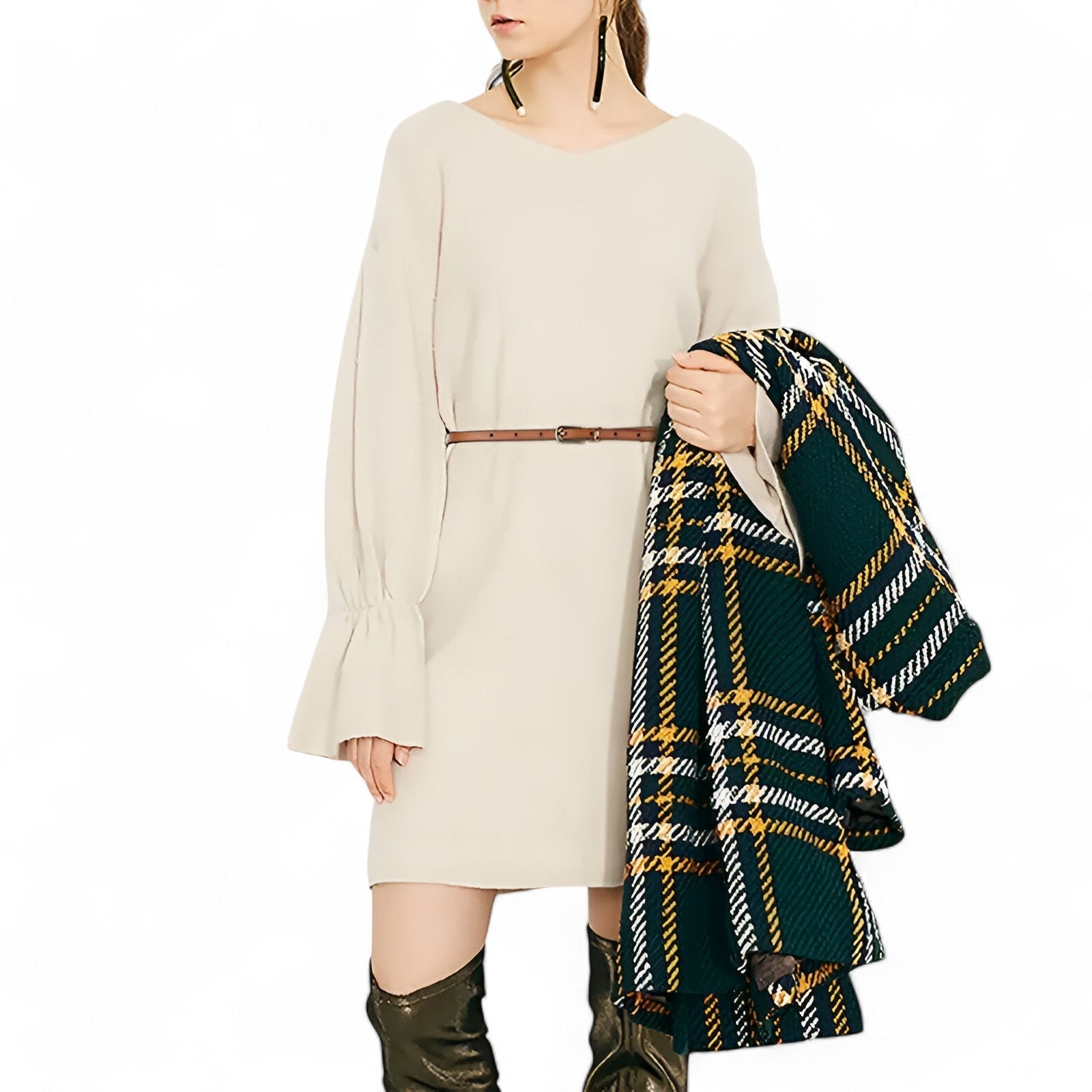 Helen | Damestrik - Echte leren in dun ontwerp voor een moeiteloze stijl- €25 : Helen | Damestrik - Echte leren in dun ontwerp voor een moeiteloze stijl in van Pantino