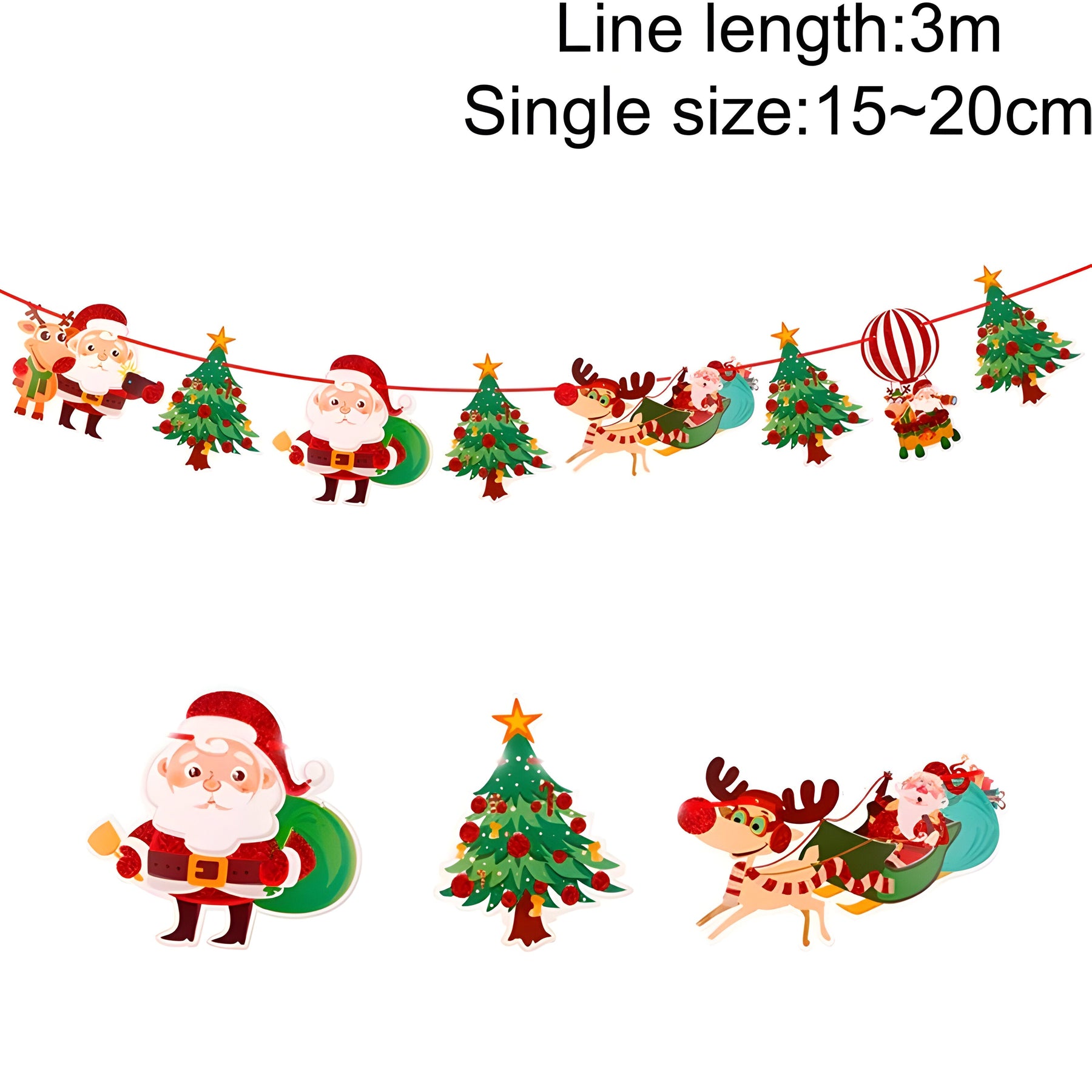 home & garden : VrolijkBanner | Kerstbannerslinger - Voeg een feestelijk tintje toe aan uw huis in 3 van Pantino