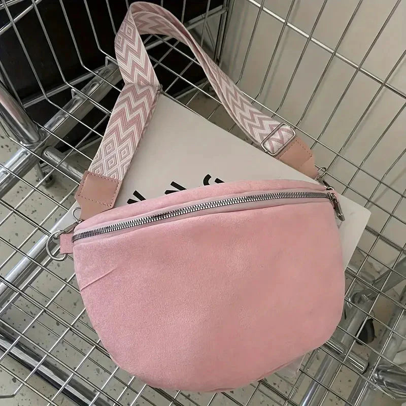 bags : Heuptas - Rits - Breed bandje - Halvemaantas - Kruisbandtas in Licht Roze van Pantino