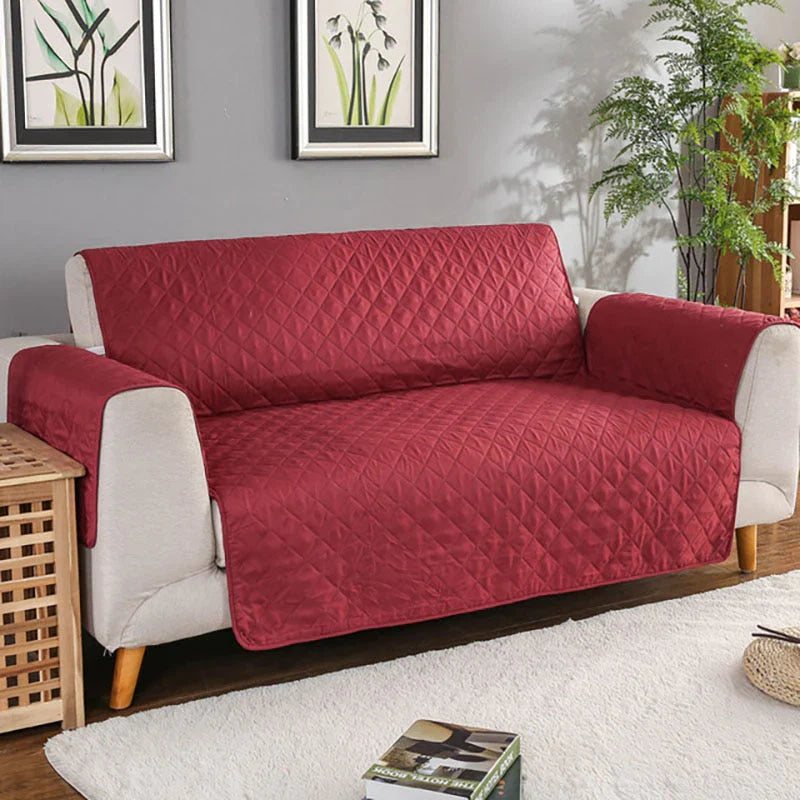 home & garden : Anti-slijtvaste Sofa Beschermer in Rood van Pantino