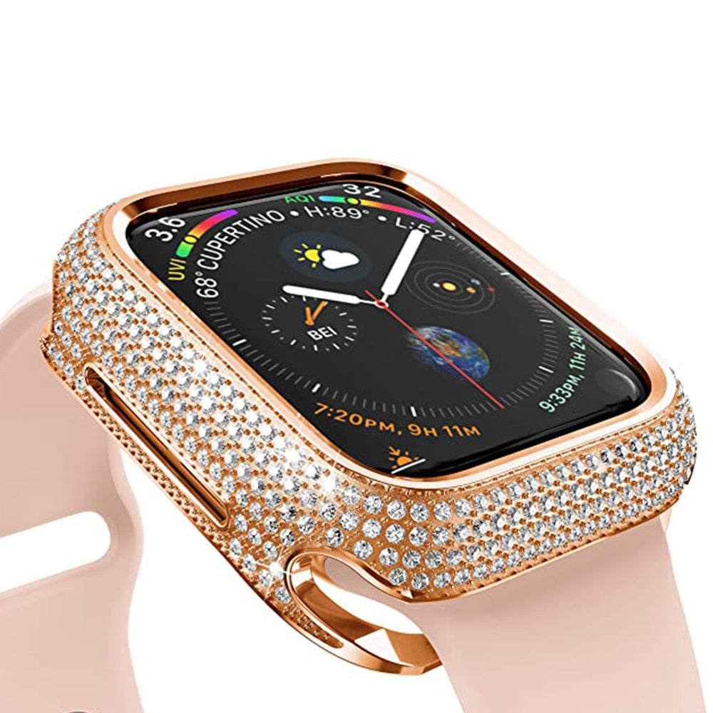 accessories : Diamond Hoes voor Apple Watch in Roségoud van Pantino
