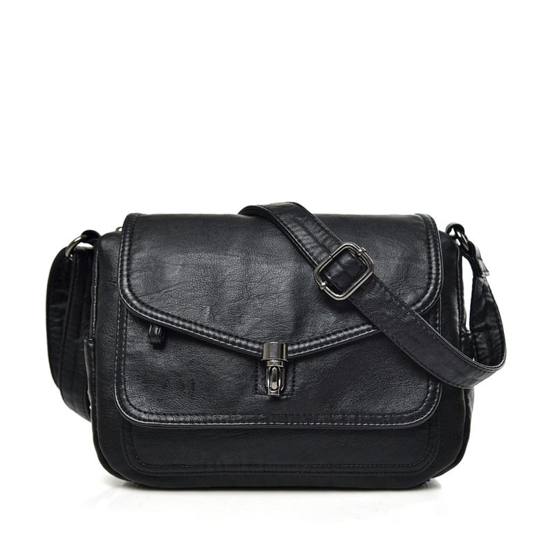 bags : The Carolina Crossbody Bag in Retro Zwart van Pantino