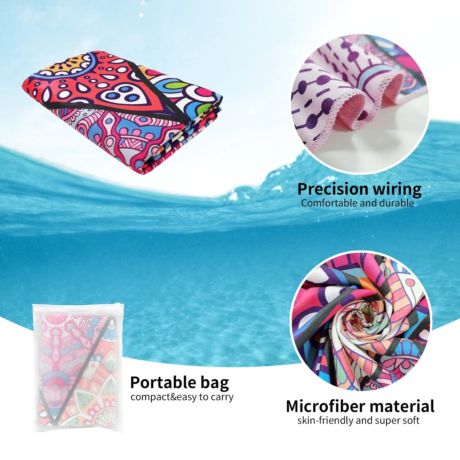 home & garden : Grandy - Sneldrogende microvezel strandhanddoek, extra grote zwembadhanddoek in van Pantino
