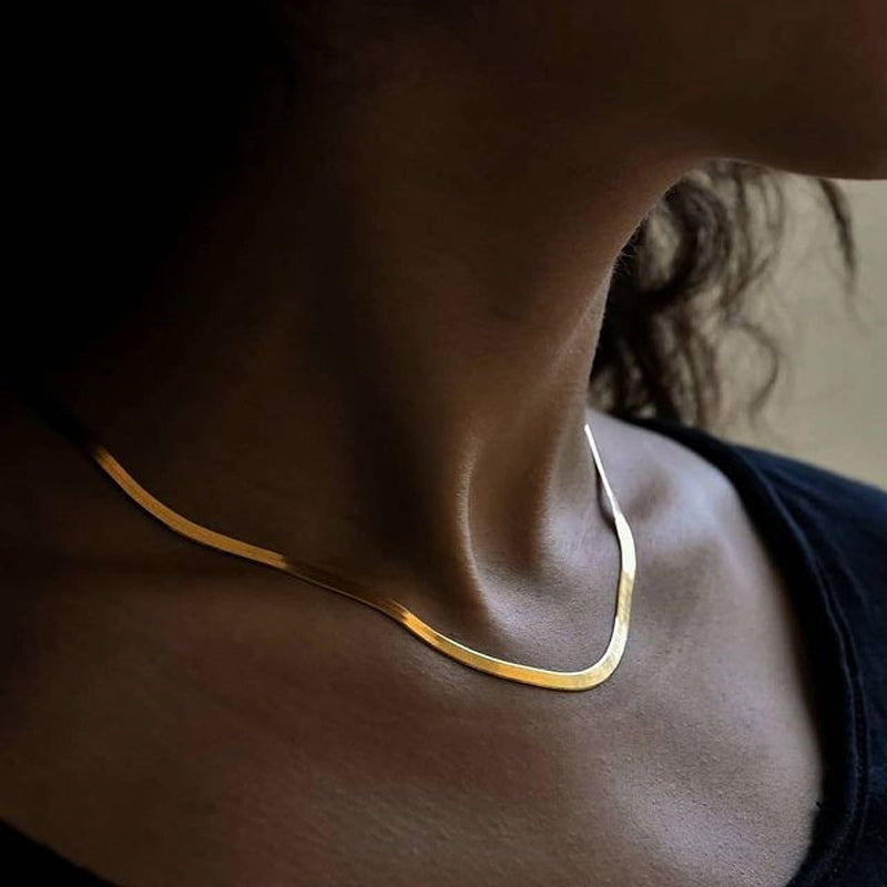 accessories : Ella Snake Choker Ketting in van Pantino
