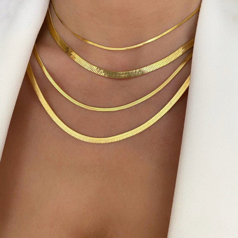 accessories : Ella Snake Choker Ketting in van Pantino