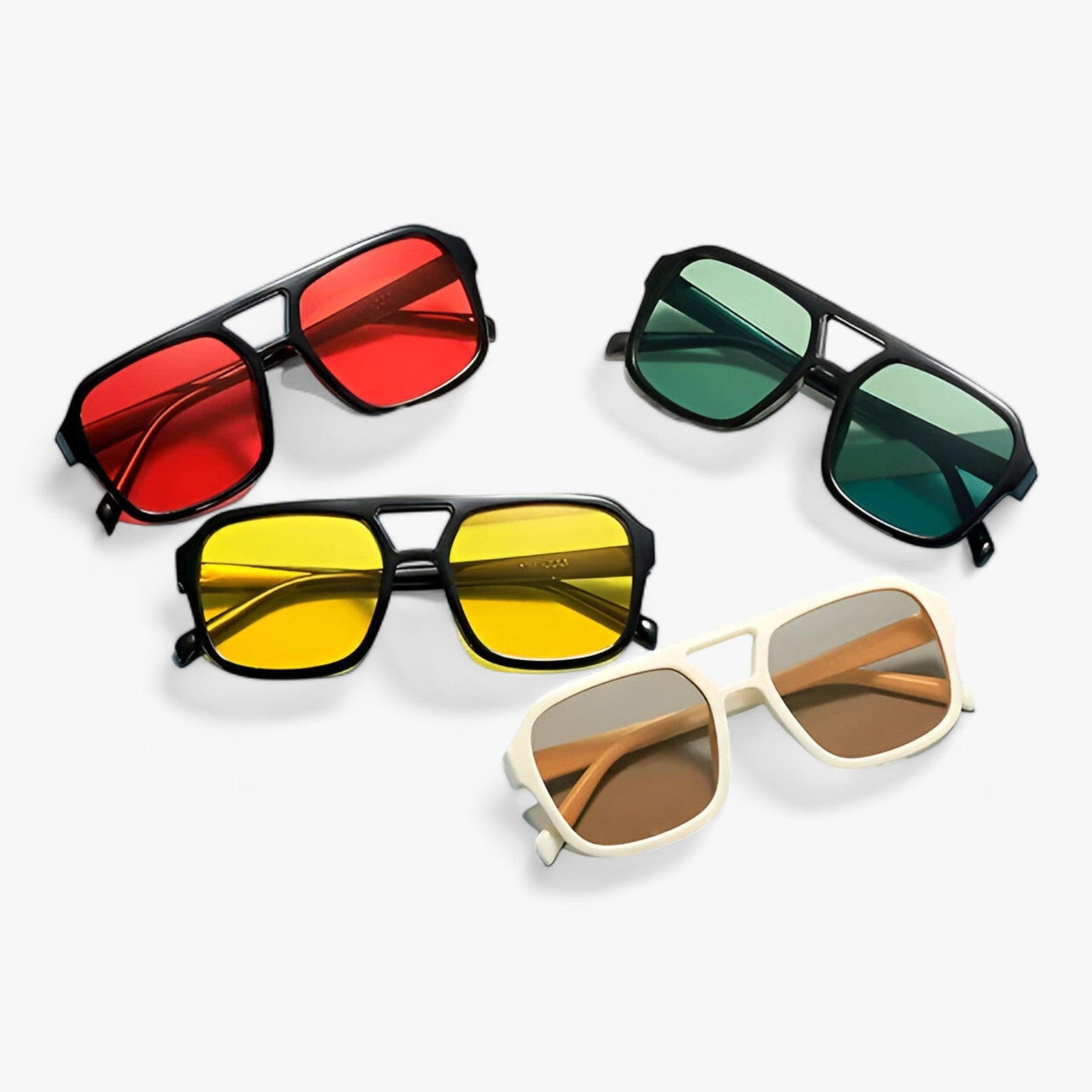 Sunglasses : ICONIC | Vintage vierkante zonnebril: stijlvolle oogbescherming voor alle gelegenheden in van Pantino