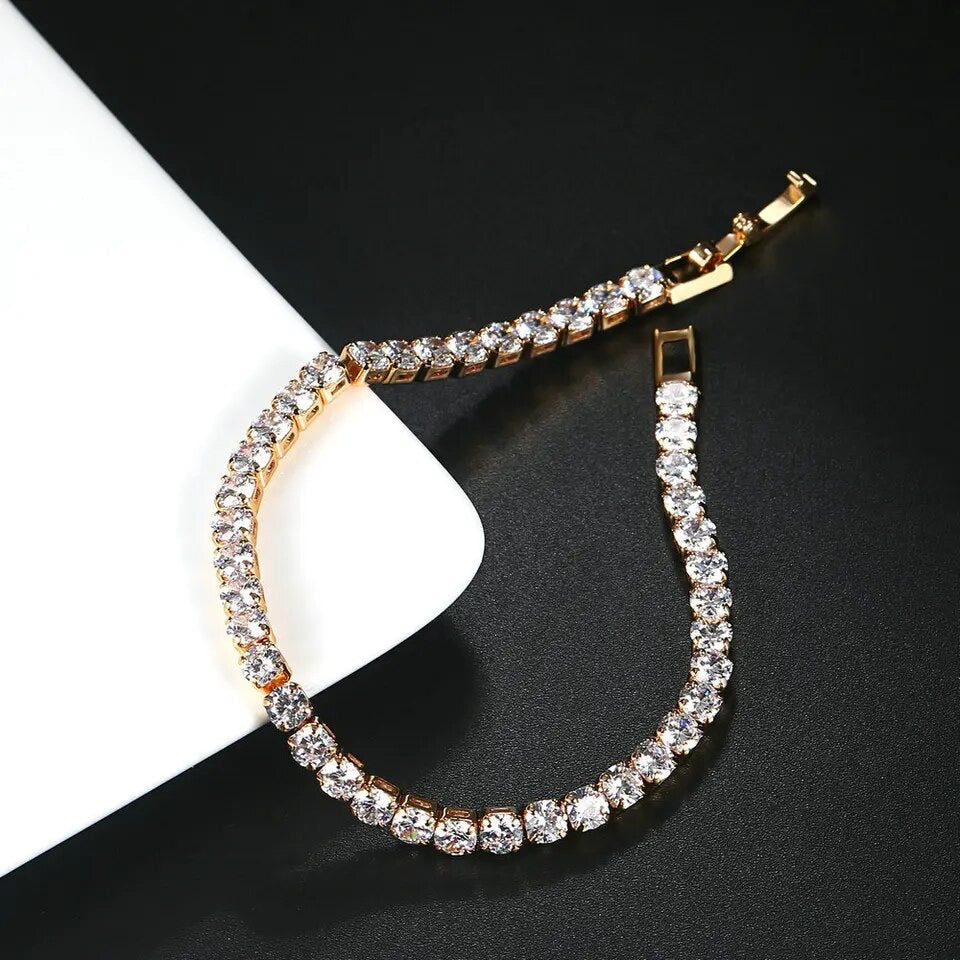 accessories : Sharapova™ - Tennis Armband in Goud (Gesp sluiting) van Pantino