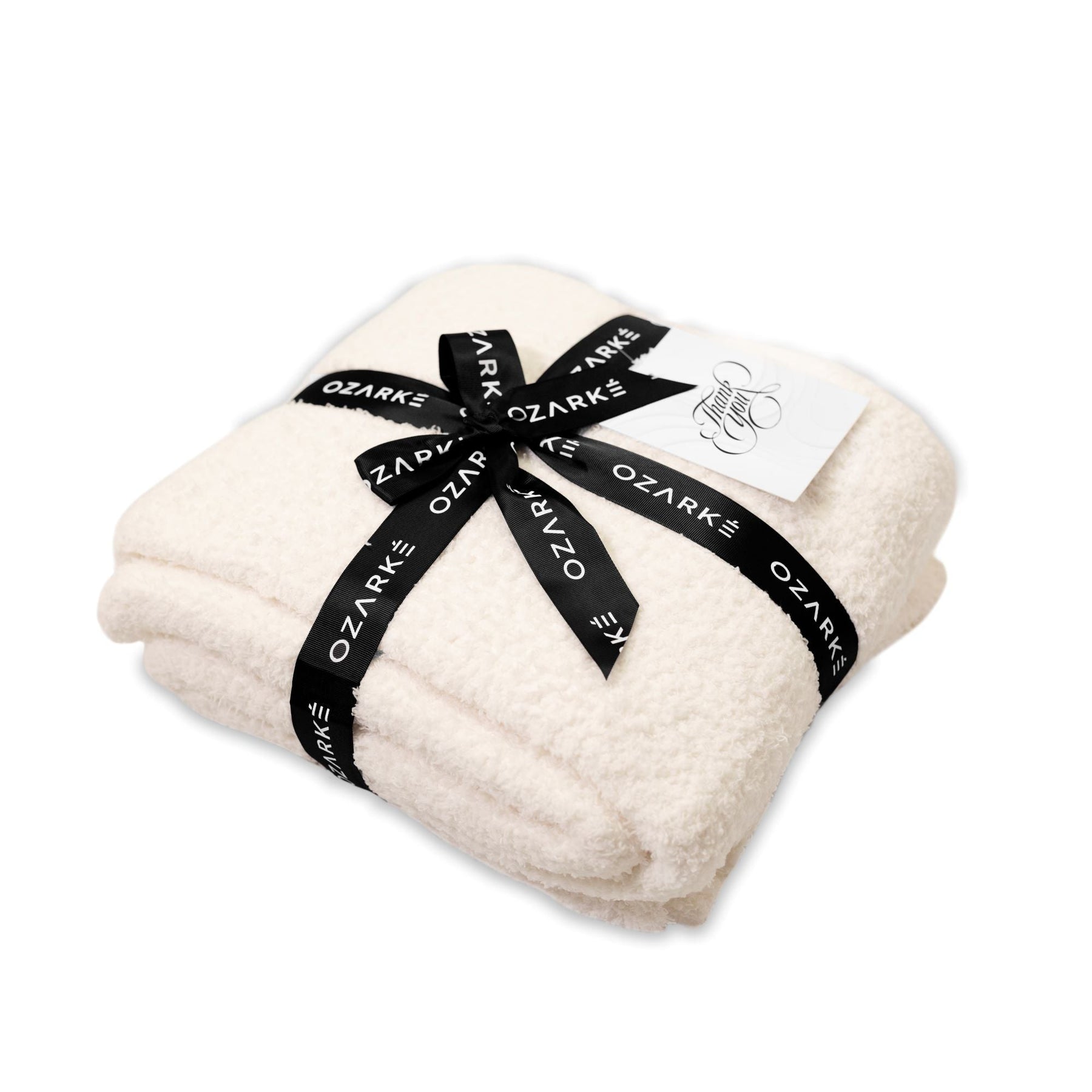 home & garden : Ozarke Luxe Rib Trim Plaid | Chic Plaid Dekentje - Verhoogt de Sfeer in Je Ruimte met Luxe Textuur in Wit van Pantinoshop