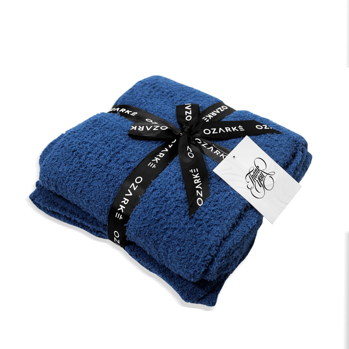 home & garden : Ozarke Luxe Ribbelrand Woondeken | Premium Woondeken - Ideaal voor het Toevoegen van Elegantie en Warmte in Donkerblauw van Pantinoshop