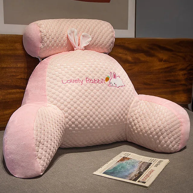 home & garden : LumbRest - Comfort Lumbaal Kussen - maximale Ontspanning in Roze van Pantino