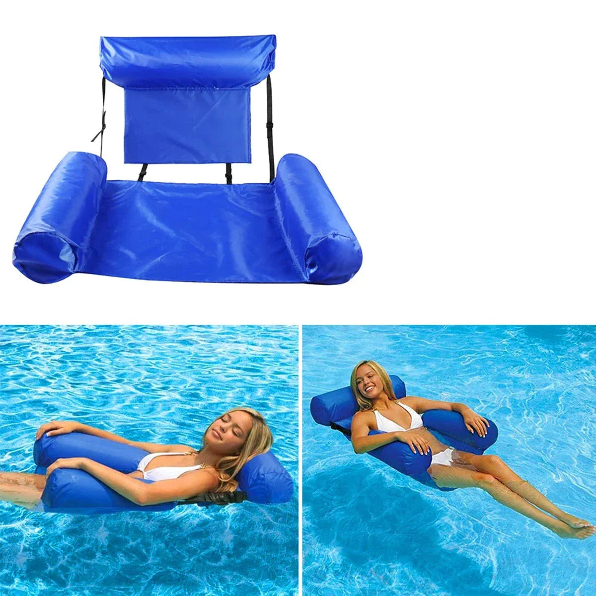 outdoor equipment : LifeSaver | Opblaasbare Drijvende Ring Zwemmatras Water Hangmat Ligstoel | Zomer Zwembad Feest Speelgoed Zwemring Bed Float Lounge Stoel in van Pantino