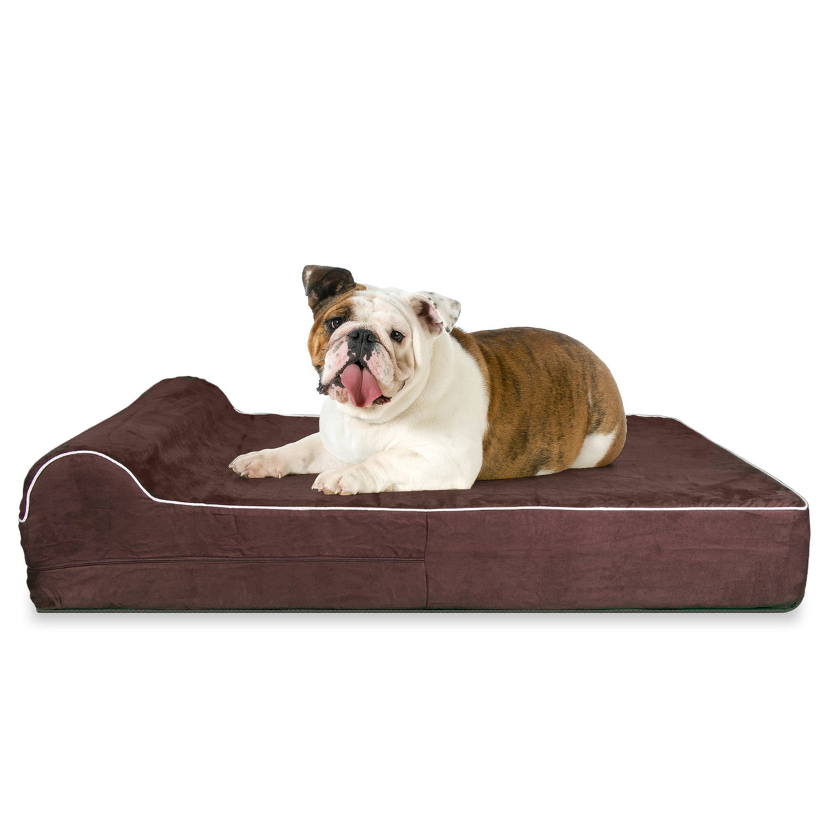 pets : Bruno - Orthopedisch Luxe Chocolade Hondenbed in van Pantino