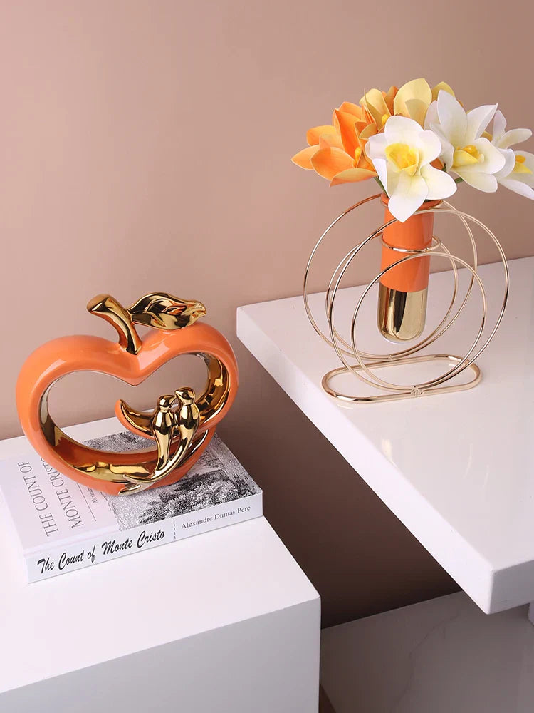 home & garden : Glazed Apple - Keramische Appel Decoratie in van Pantino