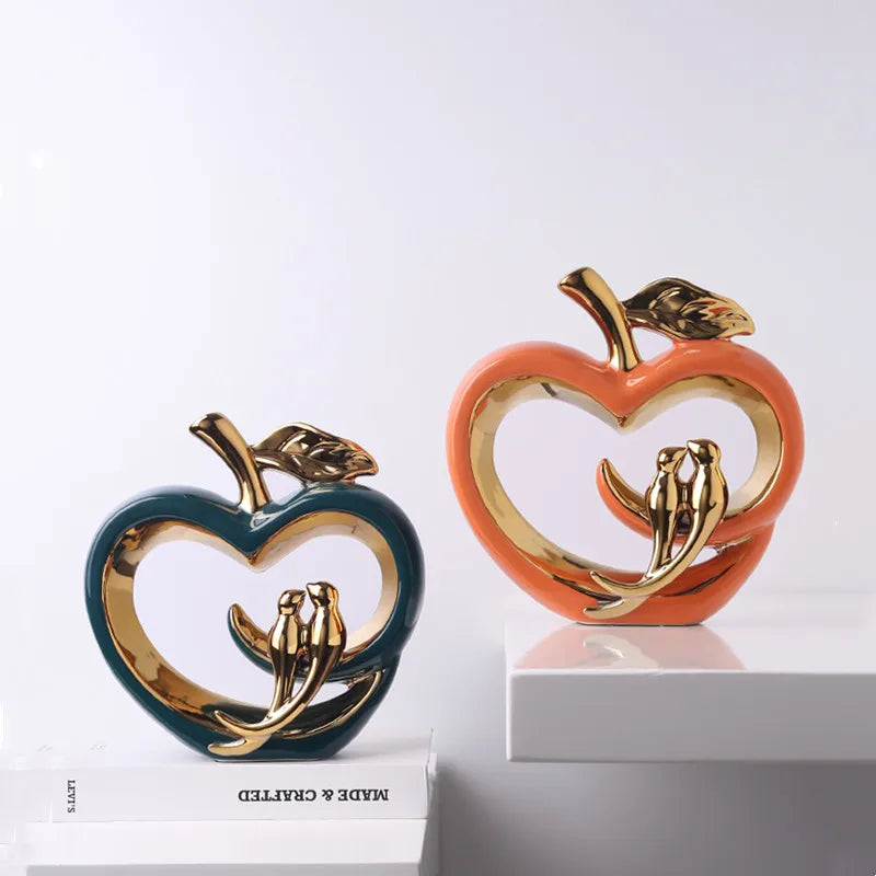 home & garden : Glazed Apple - Keramische Appel Decoratie in van Pantino