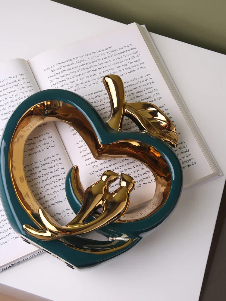 home & garden : Glazed Apple - Keramische Appel Decoratie in van Pantino