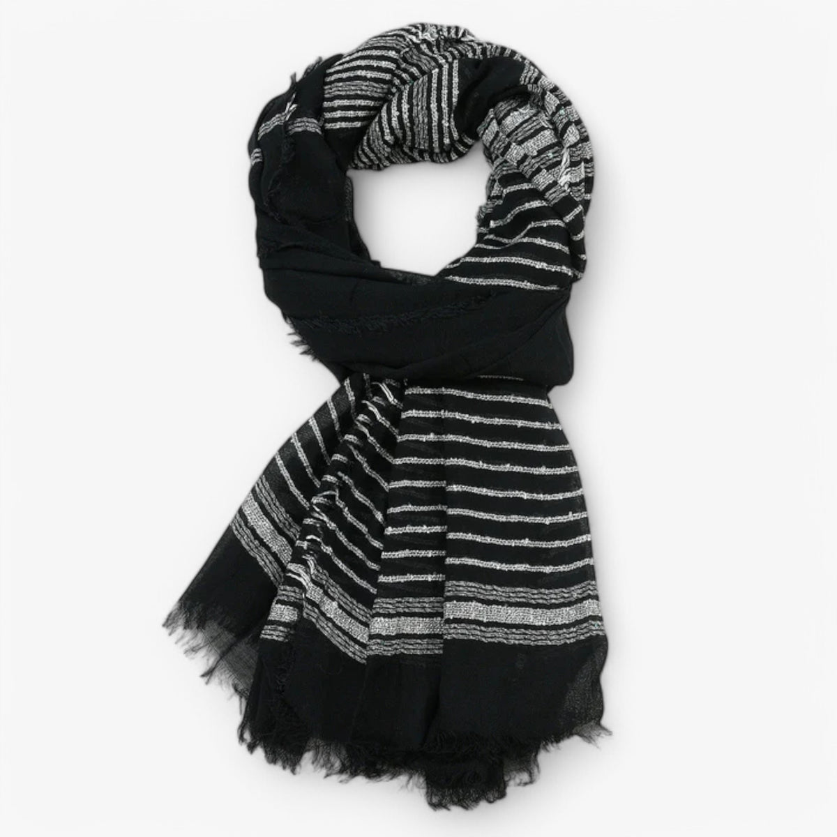 accessories : Lorenzo Vitali De Ambachtsman – Van Elegante Sjaal in Zwart van Pantinoshop