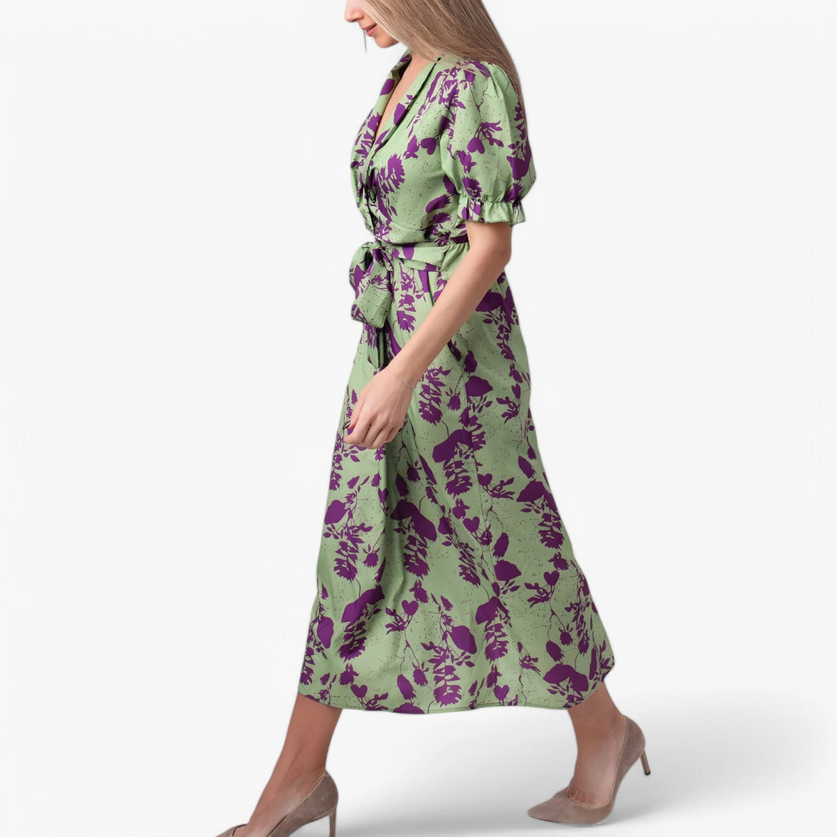 (Pinterest) Jurken : Amara | Lange Jurk Dames met Bloemenprint in van Pantino