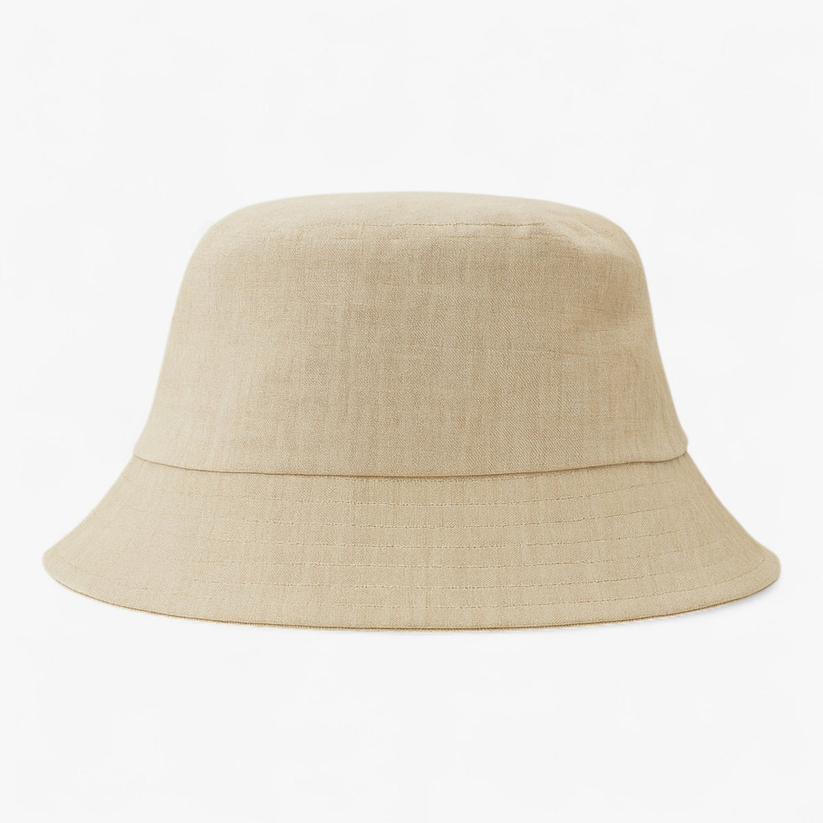 Hat : Luca | Heren linnen bucket hat in beige in Zandschelp van Pantino