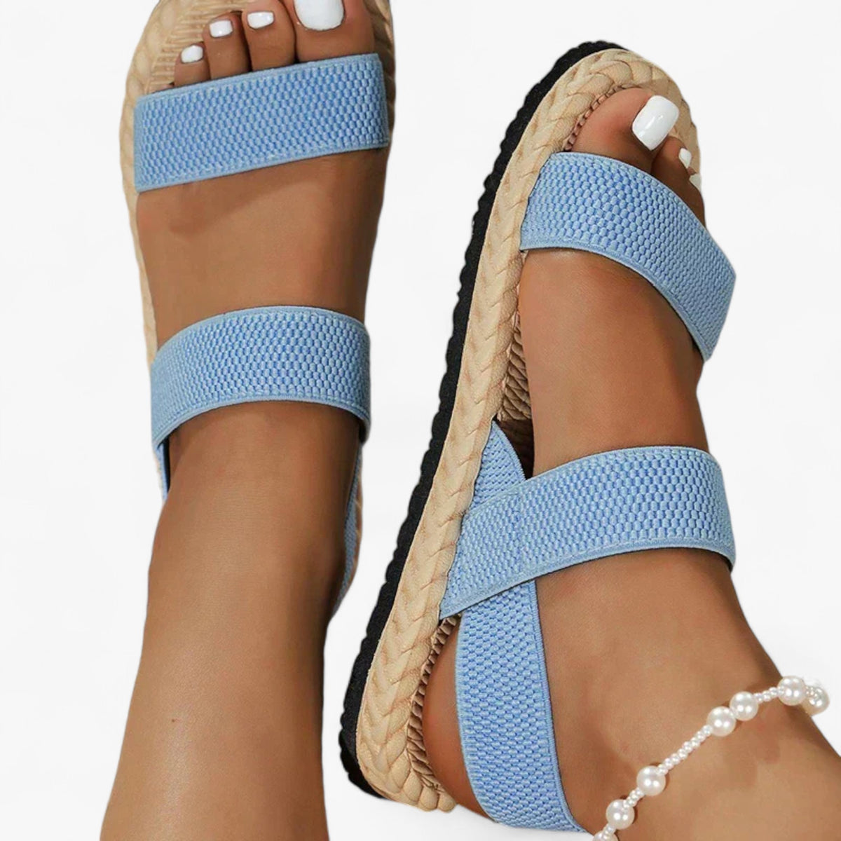 men's fashion : Mila - Orthopedische Sandalen - Sandalen Dames in Blauw van Pantino