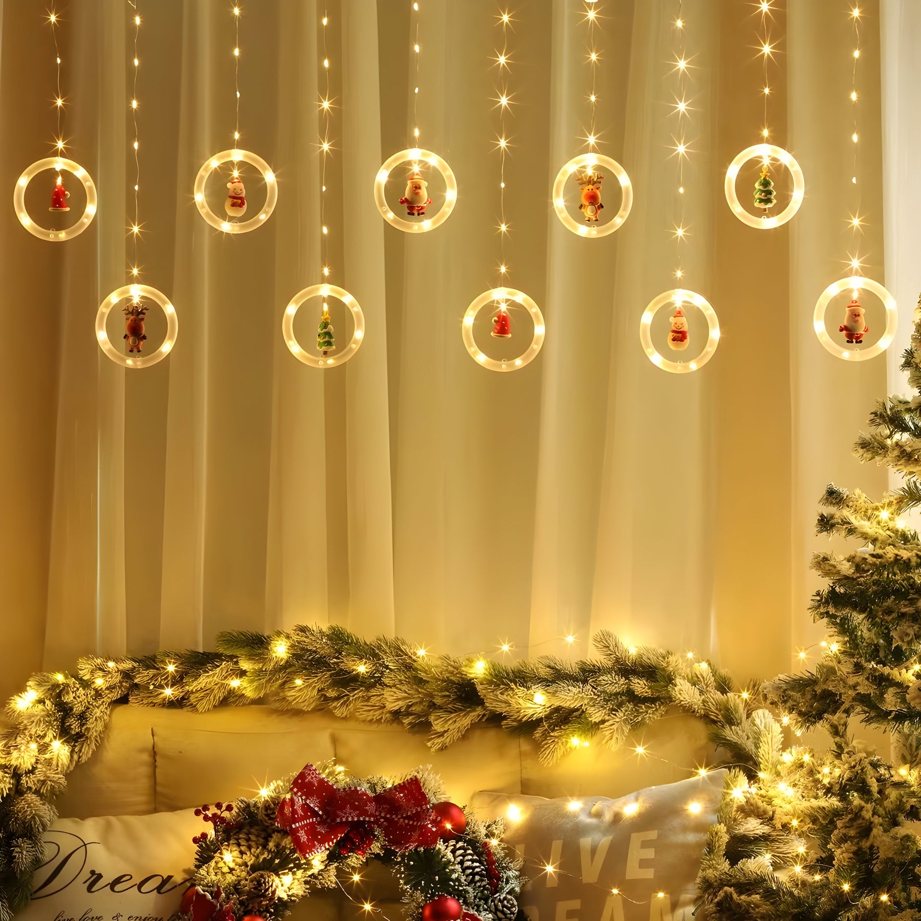 home & garden : Kerstman LED Kerstverlichting - Feestelijke gloed voor vakantiedecoraties in van Pantino