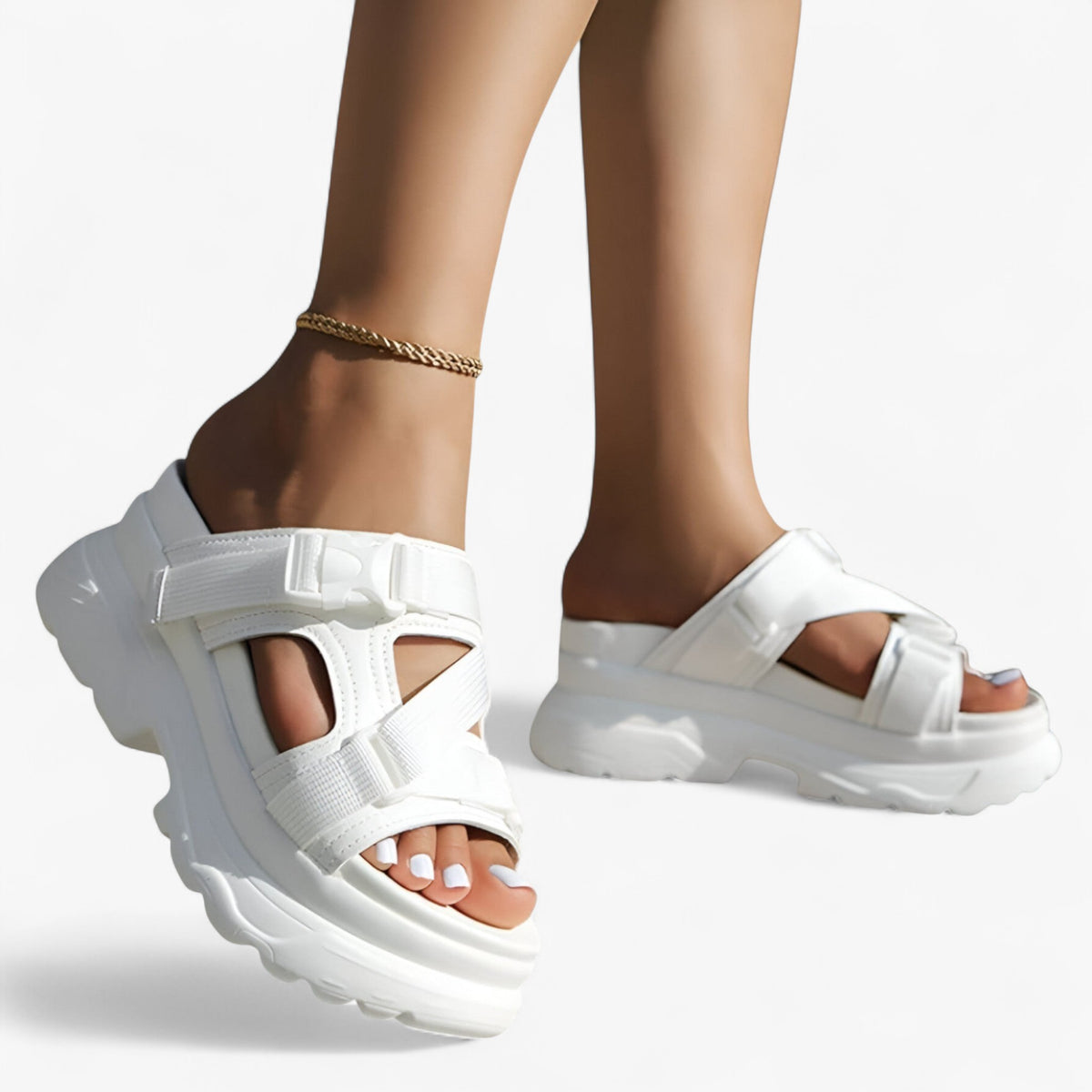 Sandals : Maica | Sandalen met dikke zolen – Comfortabel en duurzaam in van Pantino